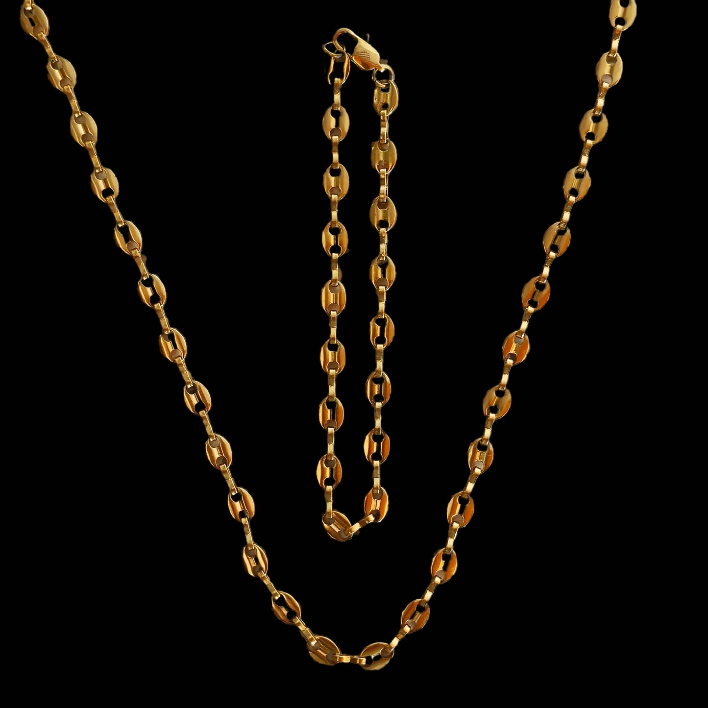TEJIDO ANCLA Oro 18k laminado