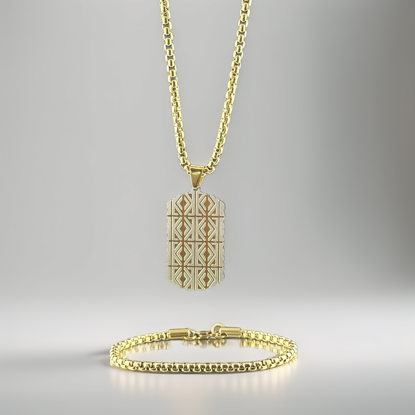 SET: PLACA EGIPCIA CON TEJIDO VENECIANO 4mm - 65cm