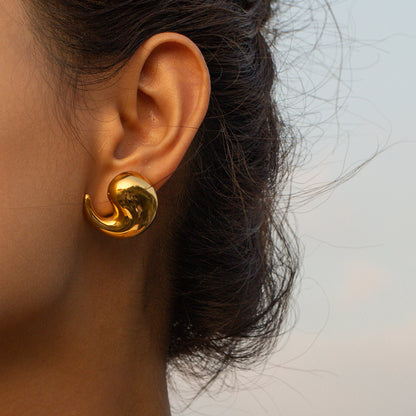 Aretes Golden Tear ORO 18K Laminado