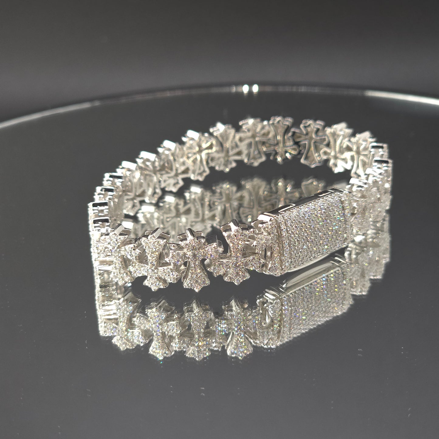 PULSERA MOISSANITA VVS1 - CROSSES