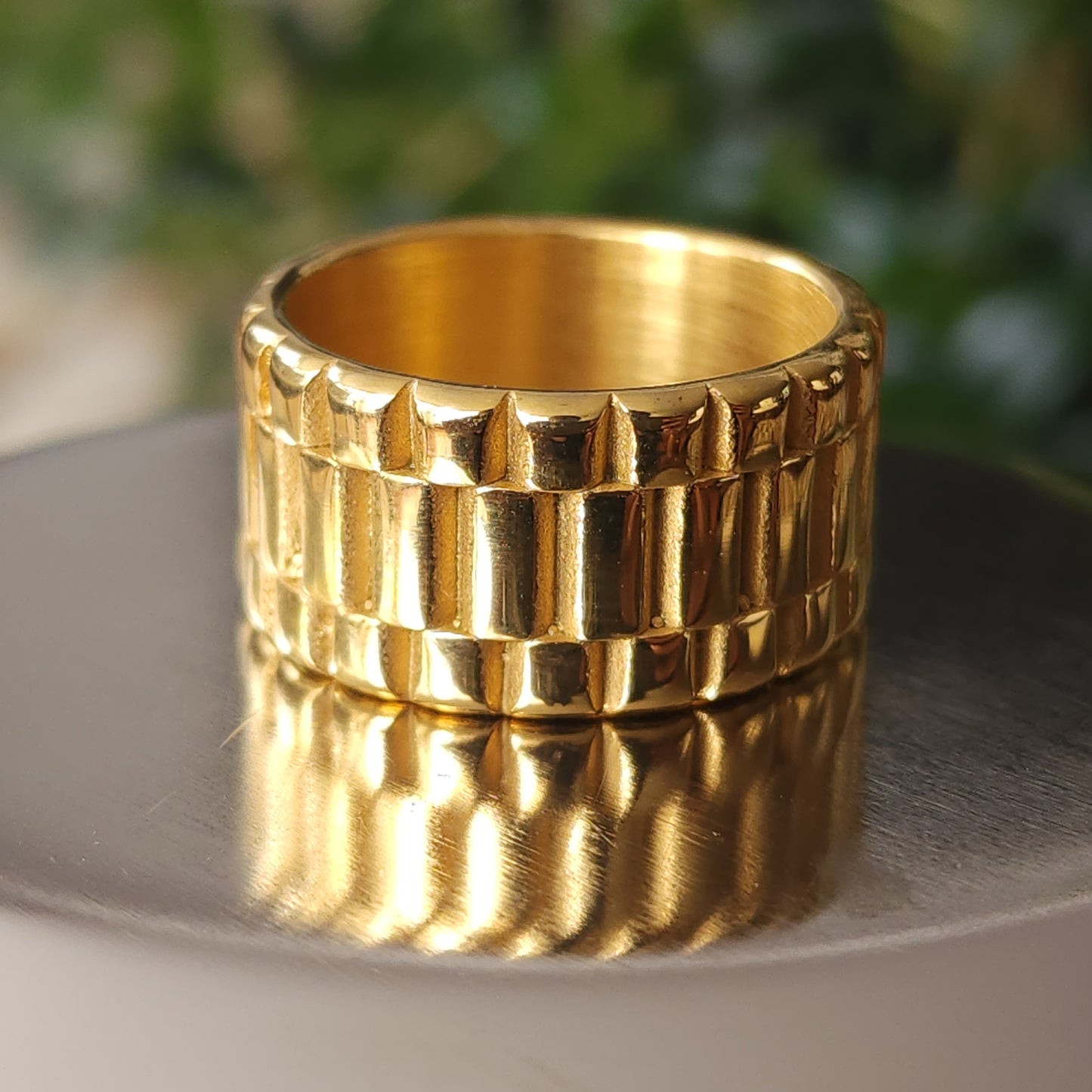 ANILLO TITAN ORO 18K laminado