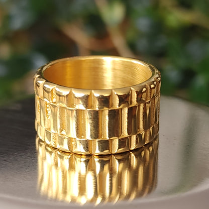 ANILLO TITAN ORO 18K laminado