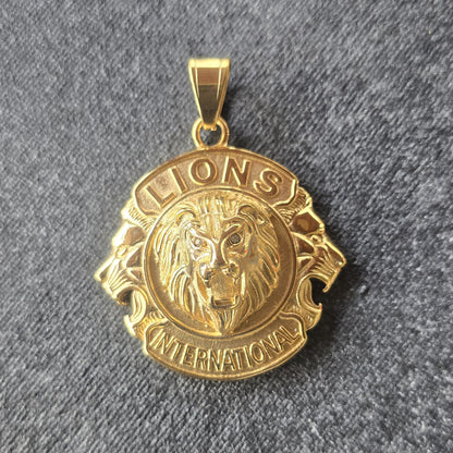 DIJE TRES LEONES ORO18KLAMINADO