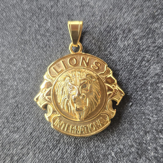 DIJE TRES LEONES ORO18KLAMINADO