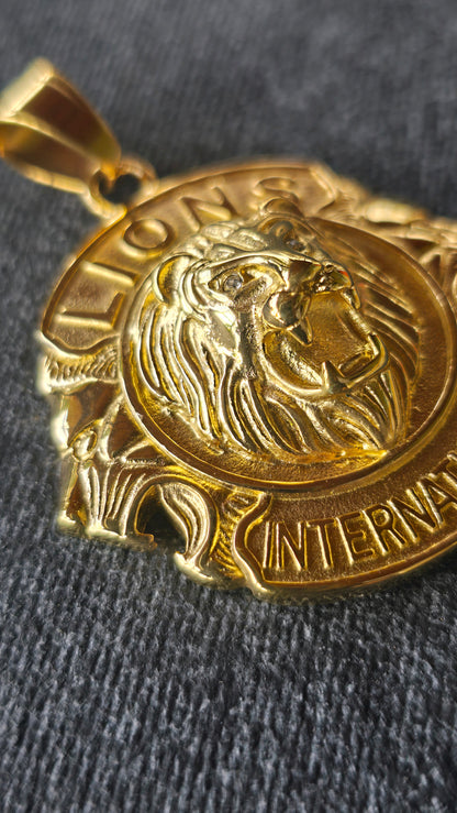 DIJE TRES LEONES ORO18KLAMINADO