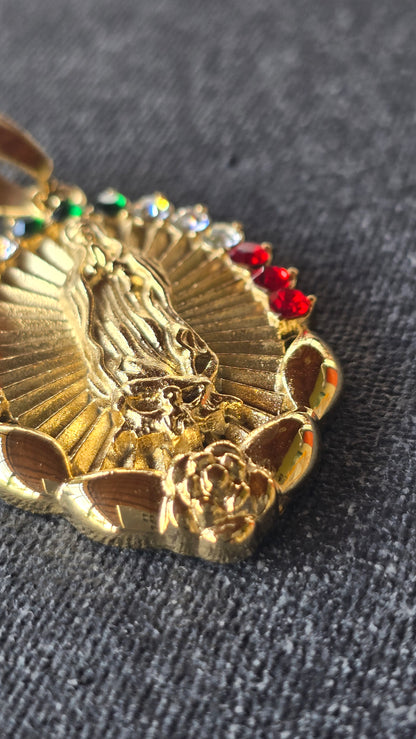 DIJE GUADALUPE ORO18KLAMINADO