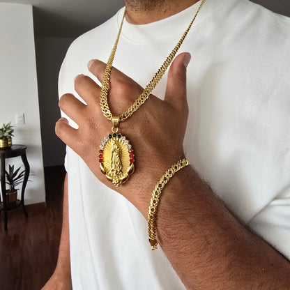 DIJE GUADALUPE ORO18KLAMINADO