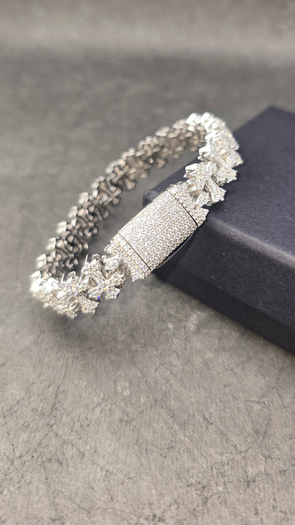 PULSERA MOISSANITA VVS1 - CROSSES