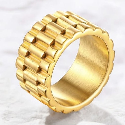 ANILLO TITAN ORO 18K laminado