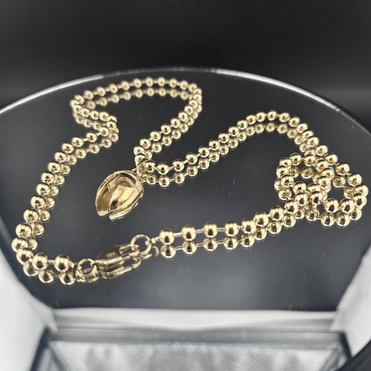 SET GLADIUS: DIJE Y CADENA MILITAR 5mm - 65cm