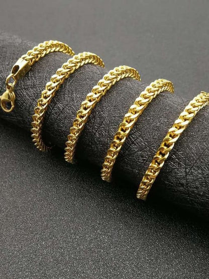 SET CADENA FRANCO 4mm + DIJE MONEY KING