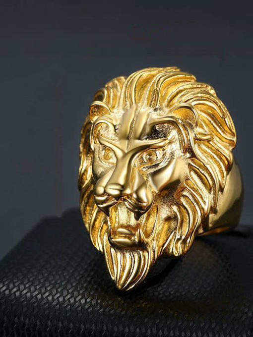 ANILLO LEON ORO 18K laminado