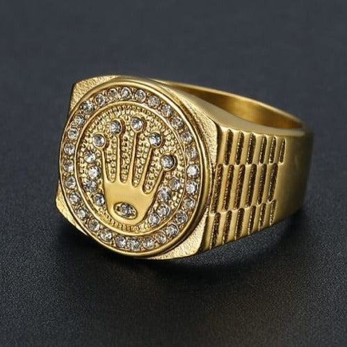 ANILLO MONARCA ORO 18K laminado