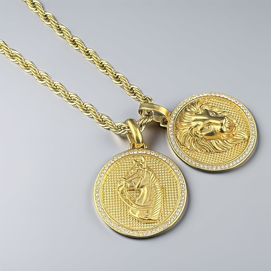 SET: LEON/BRIOSO CON TEJIDO LAZO 6mm - 65cm