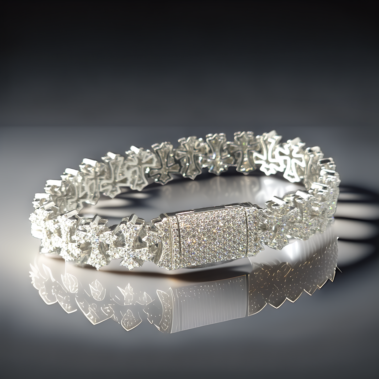 PULSERA MOISSANITA VVS1 - CROSSES