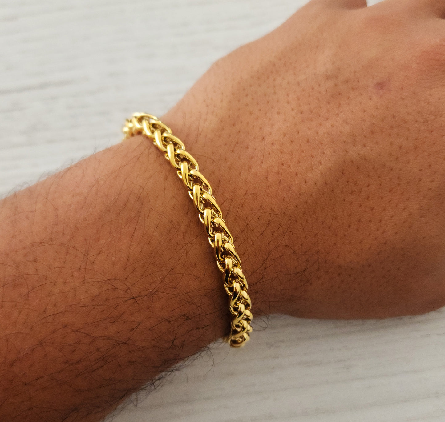 PULSERA LUXUS ORO 18K LAMINADO CABALLERO