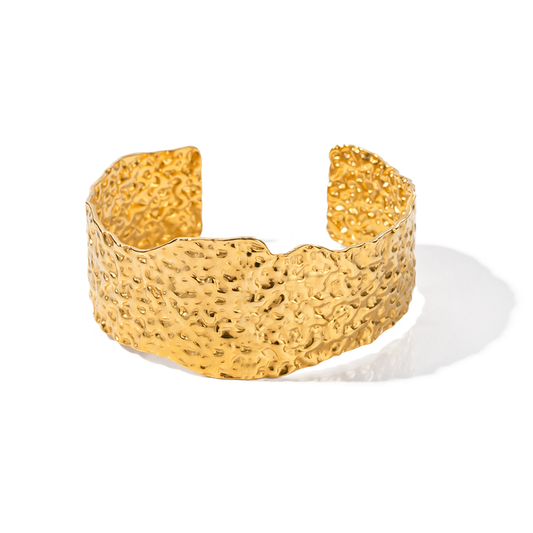 Brazalete banda gruesa ORO 18K LAMINADO